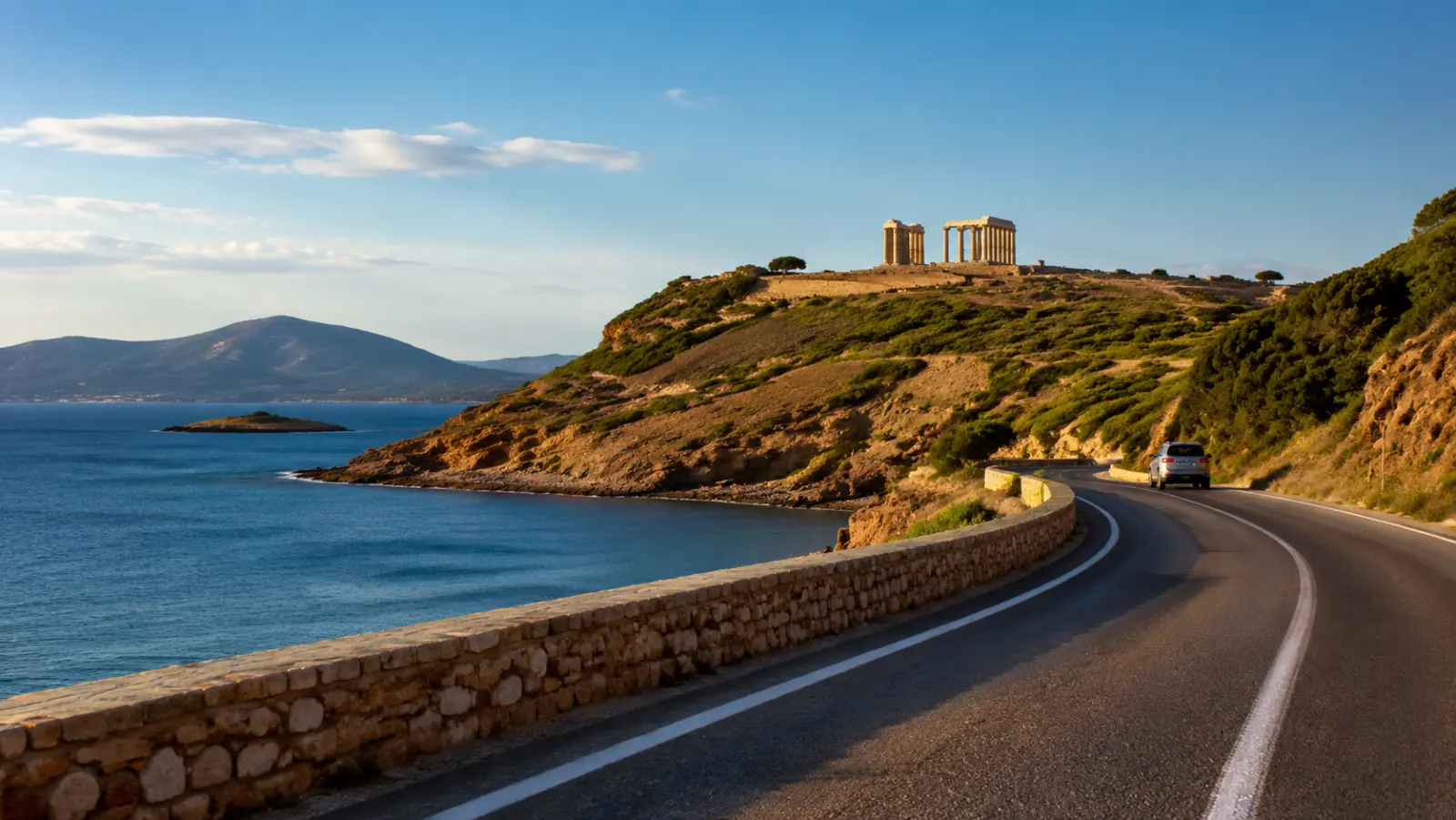 Athens Airport to Cape Sounion: €6–€90, 45–60 Min