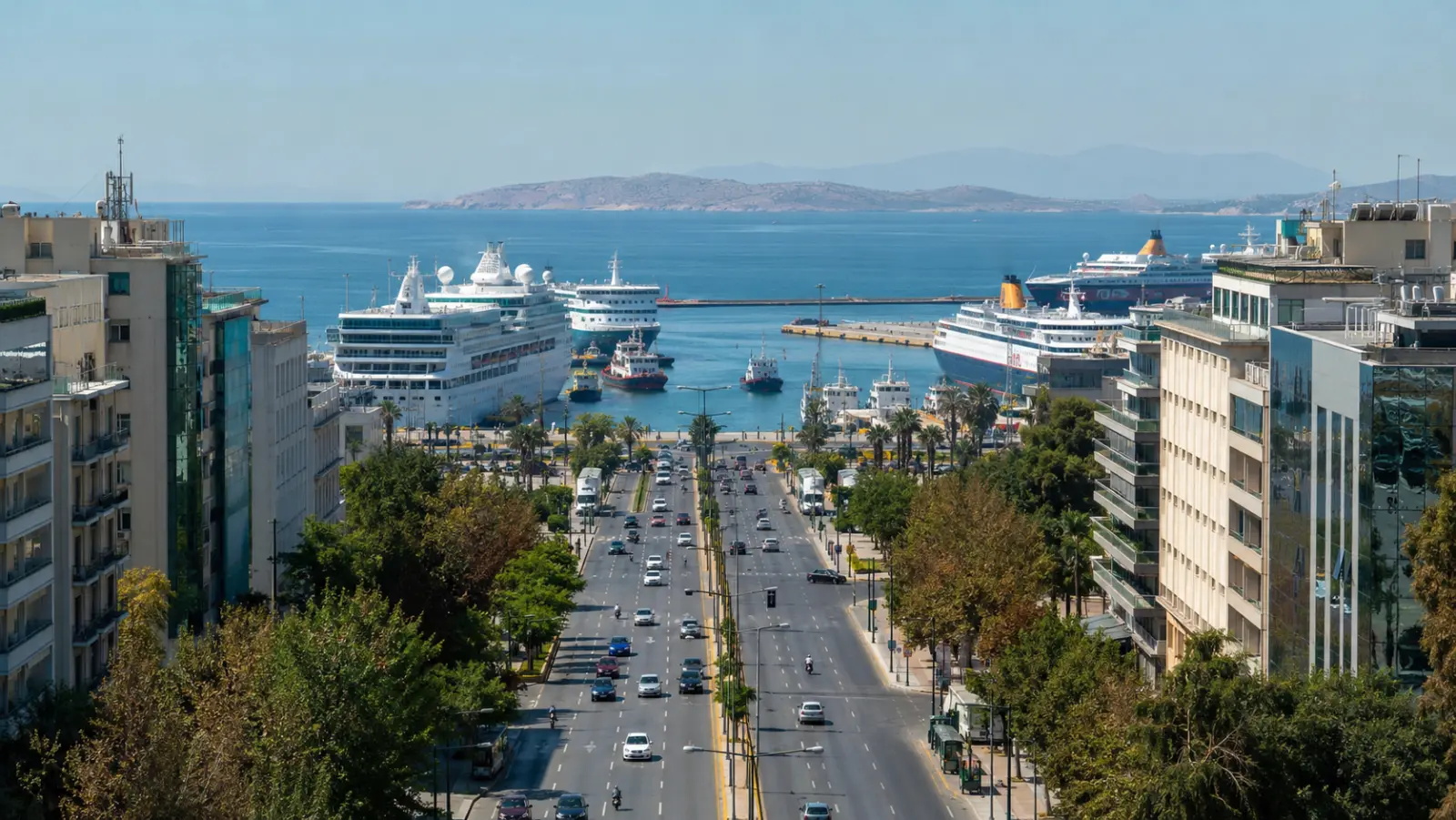 Athens City Center to Piraeus Port: €1.20–€25, 20–35 Min